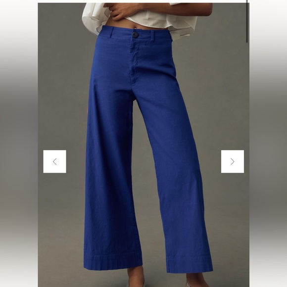 Maeve Pants - Maeve Wide-Leg Pants in Cobalt Blue